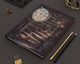 Enchanting Hardcover Journal for Writers and Book Lovers, Ideal Gift for Note-Taking and Reflection, Vibrant Colors and Matte Finish
