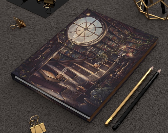 Enchanting Hardcover Journal for Writers and Book Lovers, Ideal Gift for Note-Taking and Reflection, Vibrant Colors and Matte Finish