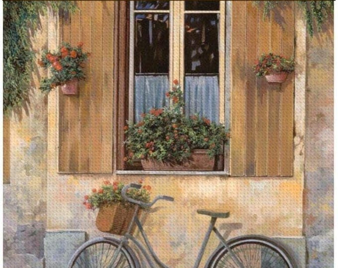 Guido Borelli Bicycle Diamond Painting Kit: Vintage Italian Art DIY