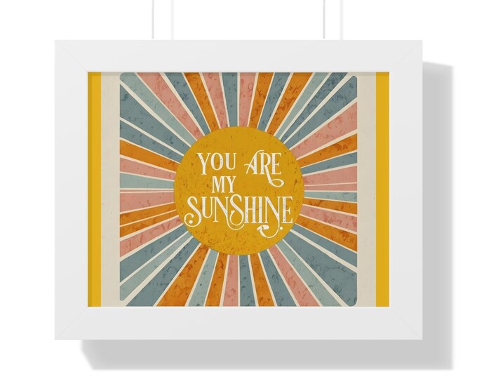 Colorful Kids Wall Art Print, Nursery Decor, Child's Bedroom, Playroom Hanging with Acid-Free Pigment Ink, Museum Quality, Framed Options