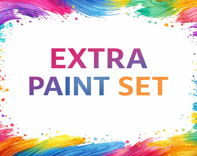 Extra Paint Set for Paint by Number Kits | Add-On Replacement Paint |
