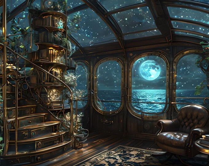 Full Moon Ocean View Diamond Painting Art Craft Kit