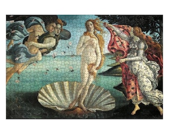 Wood Jigsaw Puzzle: Birth of Venus Vintage Art (500 or 1000 Pieces)