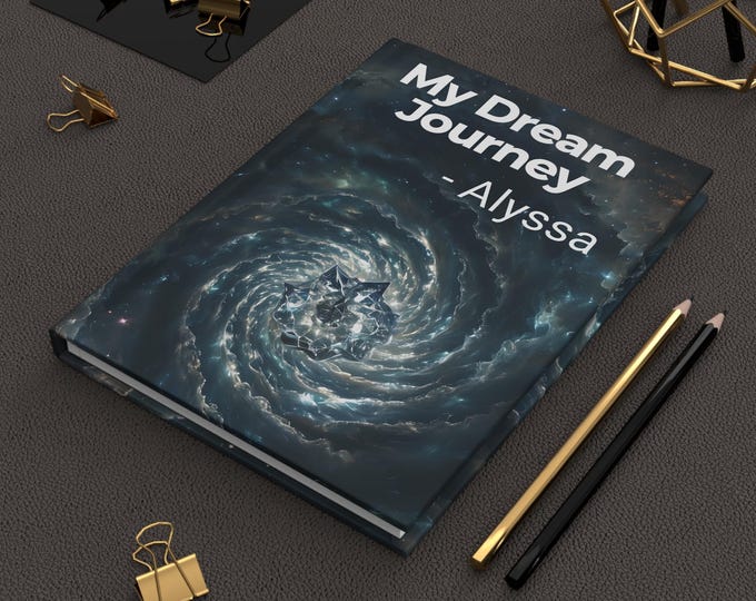 Swirling Design Journal | Personalized Hardcover for Writing, Note-taking, or Journaling | Perfect Gift for Dreamers, Students, & Creatives