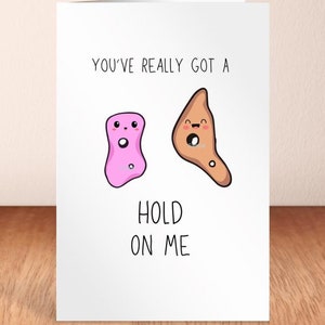 You&#39;ve Really Got a Hold On Me - Cute Funny Rock Climbing Card - Bouldering Valentines Day or Birthday Pun Card for Your Partner in Climb