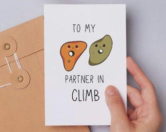Partner In Climb Card – Funny Rock Climbing Gift (Digital Download)