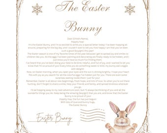Personalised Easter Bunny Letter- A magical Easter Message For Kids