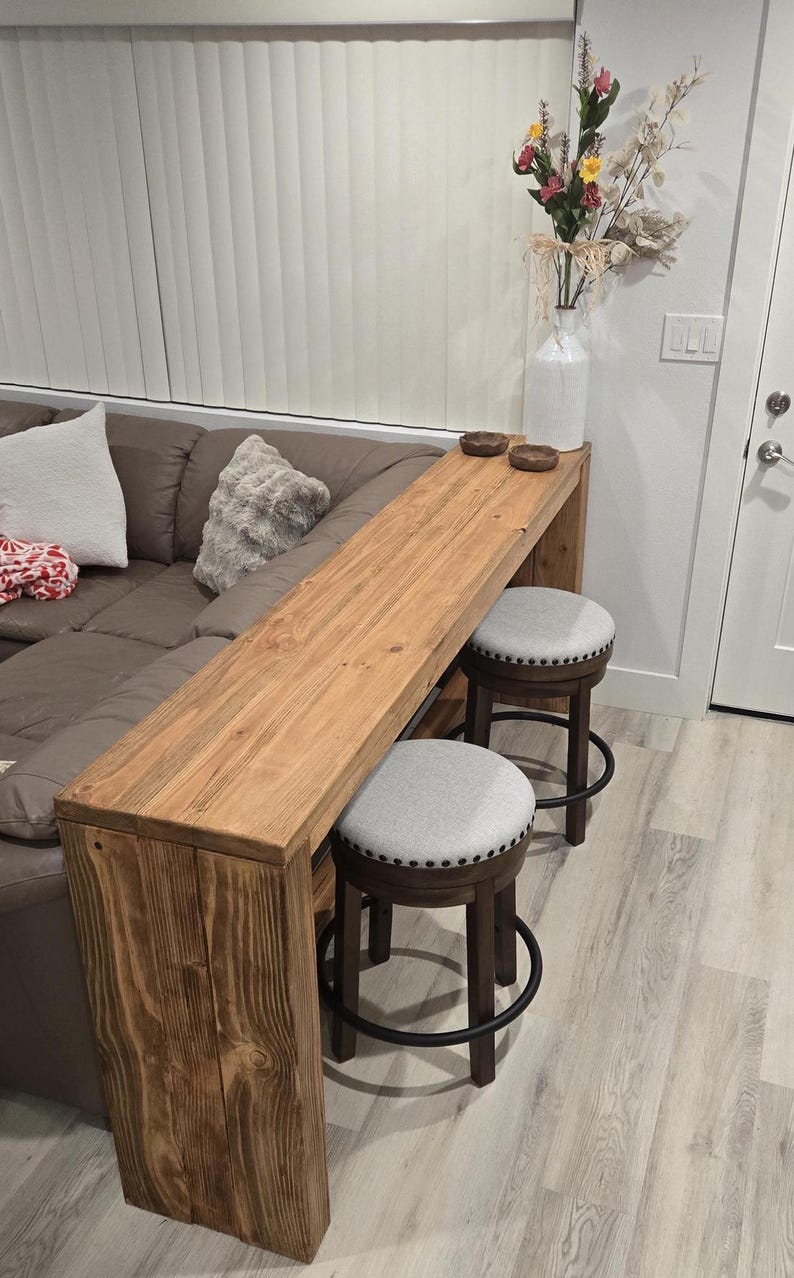 Counter Height Sofa Bar - Douglas Fir Lumber - Handmade - Etsy