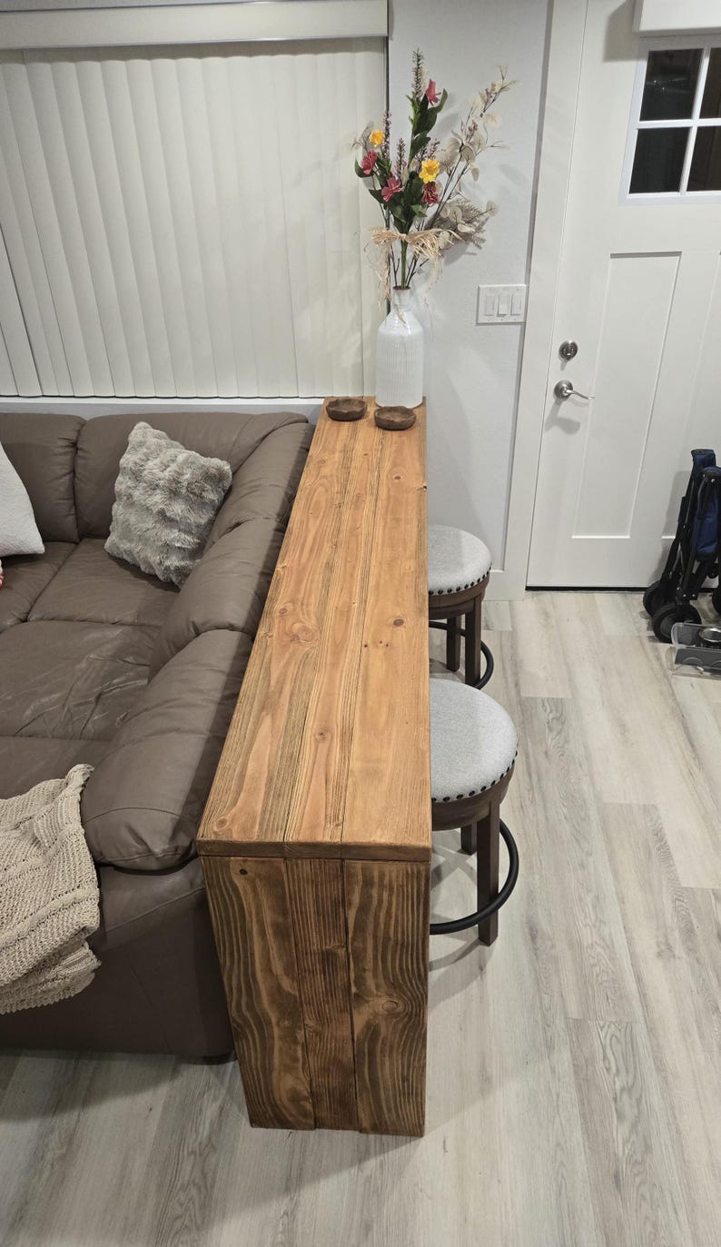 Counter Height Sofa Bar - Douglas Fir Lumber - Handmade - Etsy