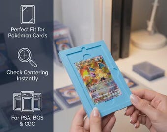 Pokmon Card Centering & Grading Tool Base  3D Printed PSA/BGS Alignment  Guide - Etsy Australia
