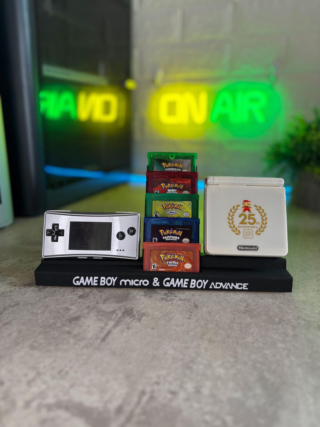 Gameboy Advance Stand Gameboy Advance SP & Gameboy Micro Display Stand | Holds 5 Game ...