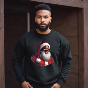 Black Santa Claus PNG Bundle: African American Digital Art