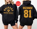 Ilya Rozanov #81-Boston Raiders Sweatshirt, Hudson Williams Connor Storrie Shirt, Heated Rivalry Inspired Shirt, Shane Hollander Hoodie product logo