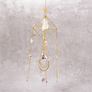 Fairy Crystal Sun Catchers, Crystal Suncatcher Sun Catchers Indoor Window Hanging Sun Catchers，Garden Decor