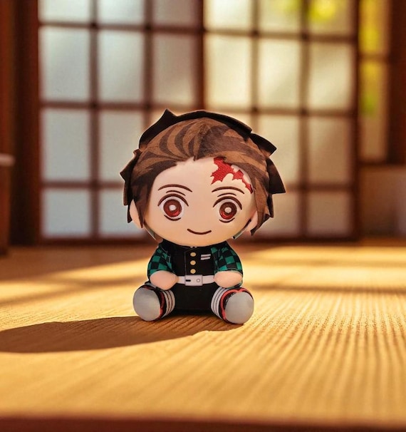 Anime Chibi Demon Slayer Plush Toys 20cm - Tanjiro, Nezuko, Zenitsu, Inosuke, Rengoku, Giyu, Shinobu - Kawaii Anime Stuffed Toy