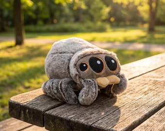 Cute Lucas Spider Inspired Plush Toy 10cm Soft Stuffed Spider Doll | Kawaii Mini Animal Plushie Gift for Kids & Collectors Home Decor