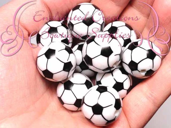 20mm Black And White Soccer Ball Print Theme Bubblegum Bead Gumball Beads Printed Beads Chunky Beads Large Jewelry Beads 20mm Black And White Soccer Ball Print Theme Bubblegum Bead Gumball Beads Printed Beads Chunky Beads Large Jewelry Beads