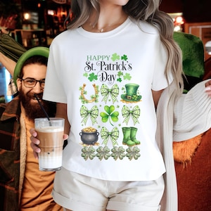 St Patricks Day T Shirt, Leprechaun Gold Gift, Shamrock Tee