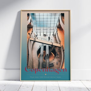 Beautiful Libraries: Copenhagen Royal Library | World's Most Beautiful Libraries | architecture travel print