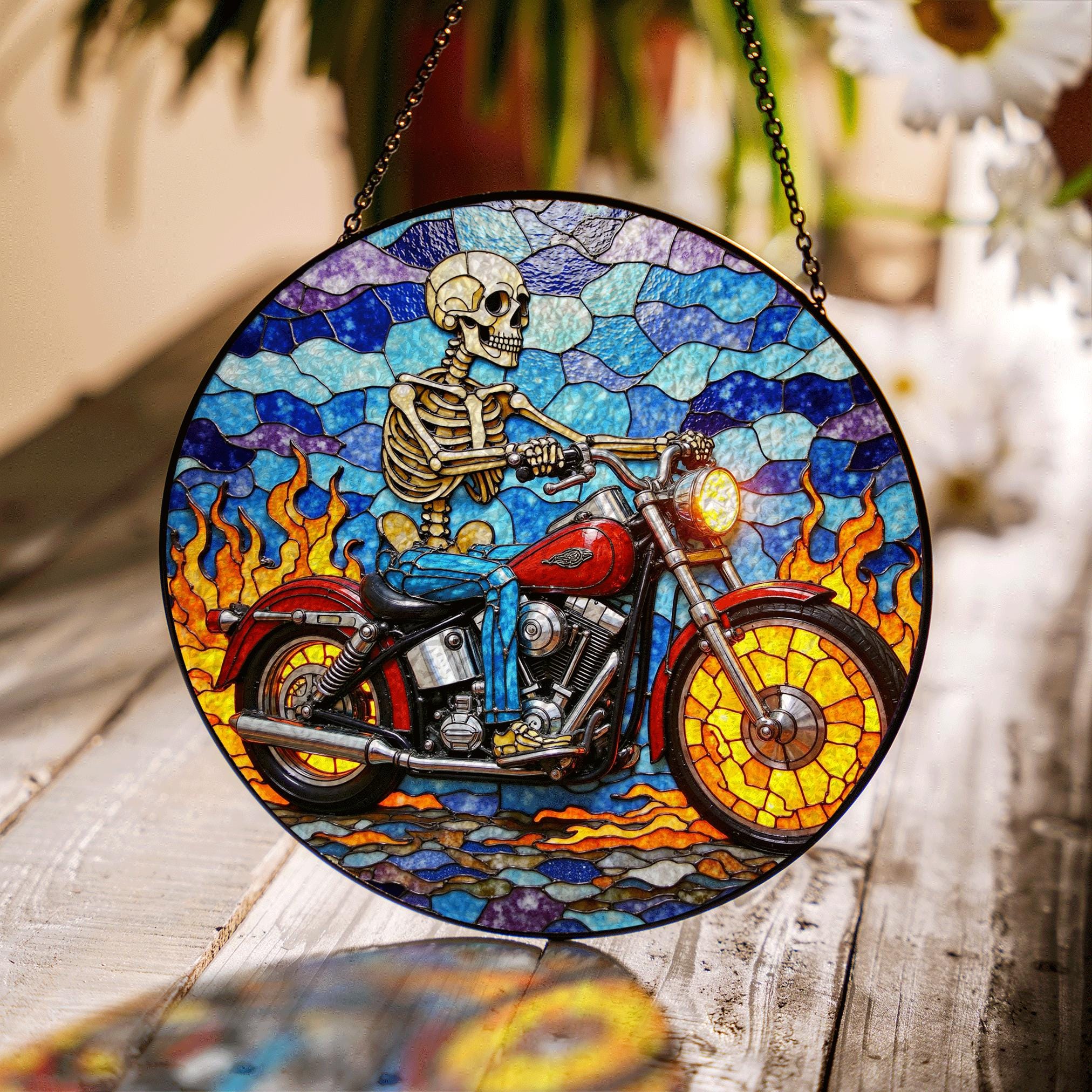 Harley Stained Glass - Etsy