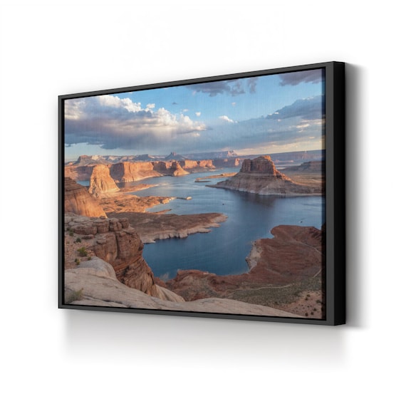 Lake Powell Canvas Art Print: Desert Landscape Photography, Hand