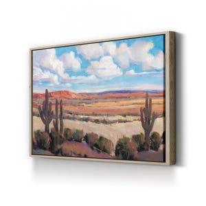 Desert Landscape Canvas Art: Southwestern Home Decor, Cacti Print