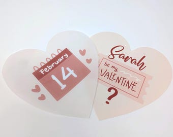 Valentine's Day Burn Away Cake Topper | Custom Photo Reveal