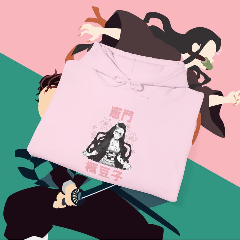 Demon Slayer Sweat à Capuche Anime Nezuko Tanjiro Kamado Pull 3D mprimé