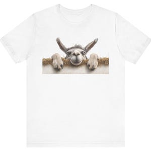 Skurriles Lama Tee, lustiges Tier T-Shirt, perfekt für Tierliebhaber, ideal für Geburtstage, Freizeitkleidung, einzigartige Geschenkidee