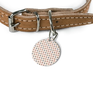 Personalized Pet Tag for Dog or Cat, Custom ID Tag, Cute Paw Pattern, Dog Name Tag, Cat Collar Tag, Pet Lover Gift, Matching Pet Accessories