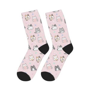 Cat - Fun Matching Pet Accessory Socks for the Human, Great as a Gift for the Pet Lover, Mid-length Socks to Match Your Stylish Pet