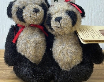Conjunto de peluche de mapache Bandito de Ricky y Lucy del Arca de Noé de Boyd's Bears - GDJ-E-110