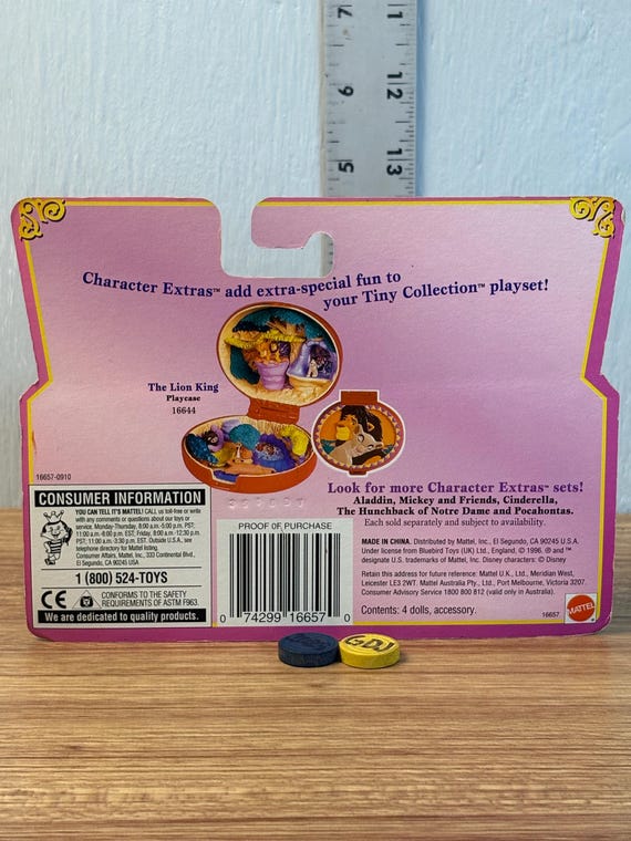 Vintage 1990s Mattel Tiny Collection Polly Pocket Disney the Lion Vintage 1990s Mattel Tiny Collection Polly Pocket Disney the Lion