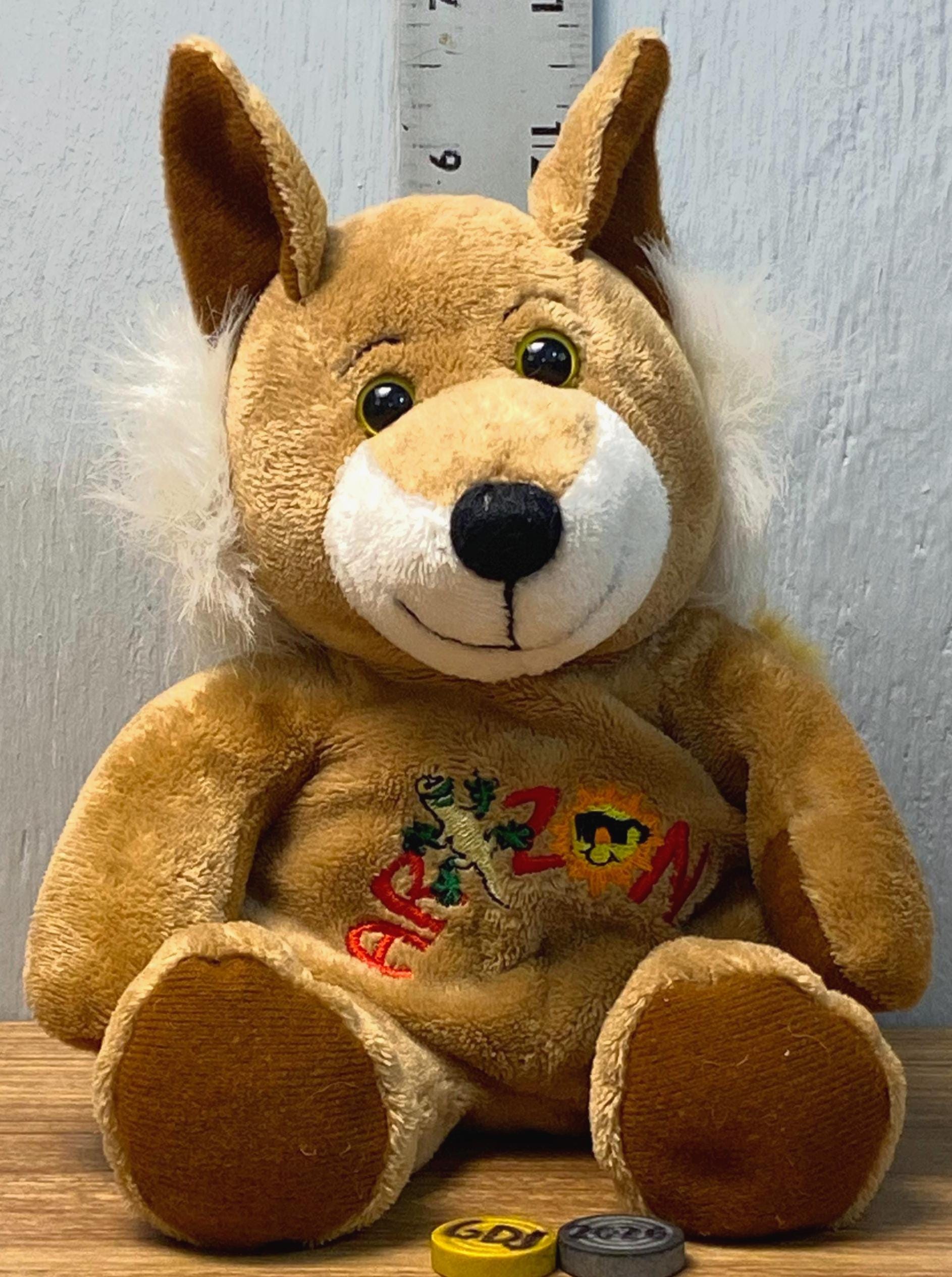 Vtg Arizona Souvies Coyote Plush Toy -GDJ-E-471 - Etsy