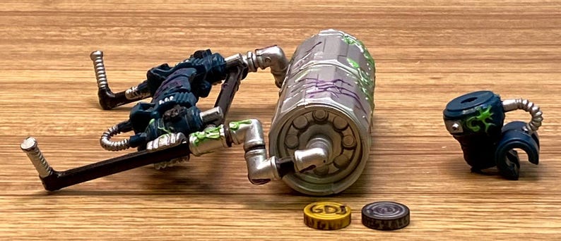 1997 Toy Biz Spider-Man Web Force Spider-Smash Lizard Ryggsäck Tillbehör -GDJ-E-655 bild 5