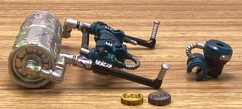 1997 Toy Biz Spider-Man Web Force Spider-Smash Lizard Ryggsäck Tillbehör -GDJ-E-655 bild 3