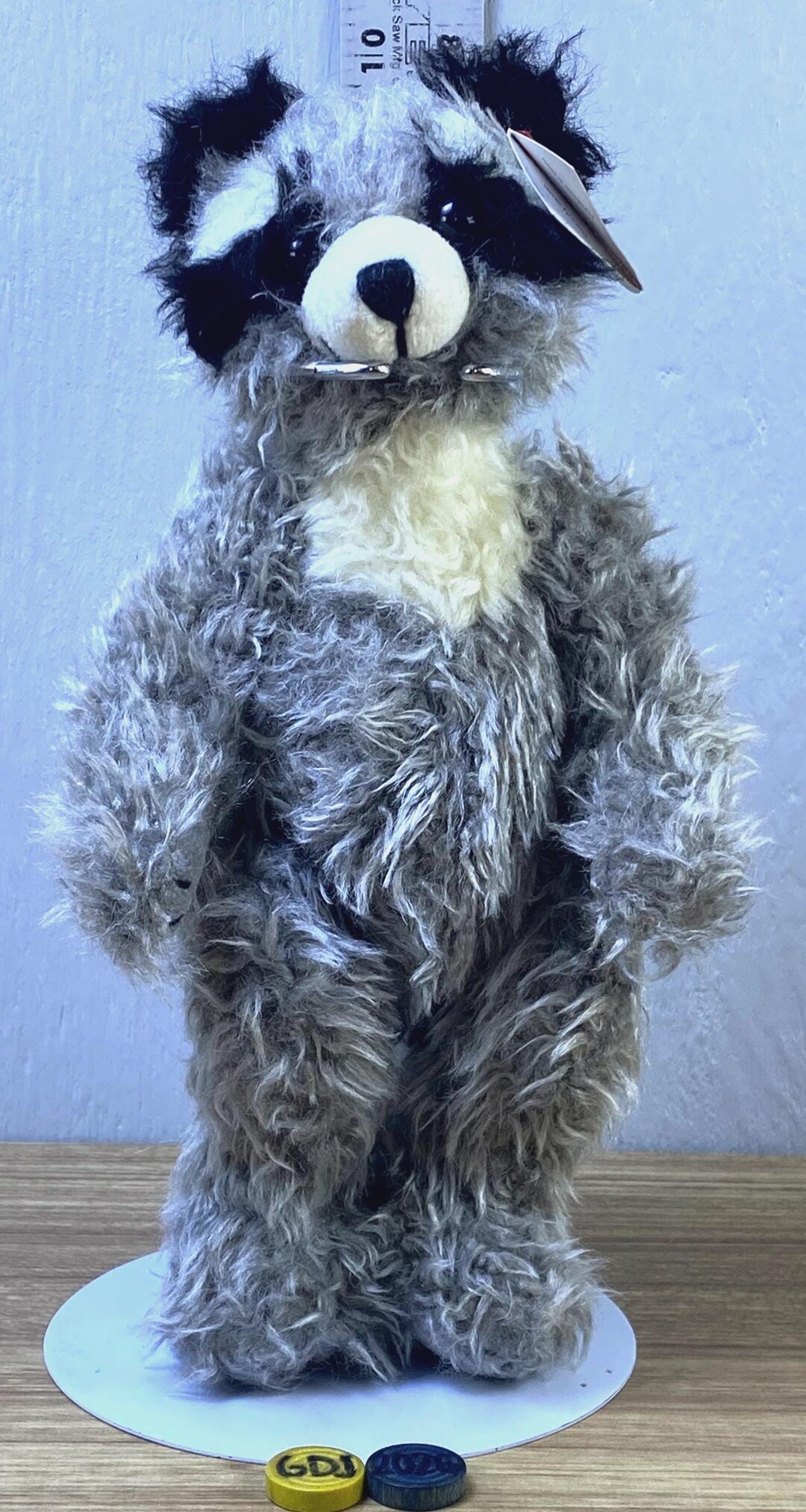 Vtg 1993 Ty Attic Treasures Radcliffe the Raccoon Plush Toy -GDJ-E