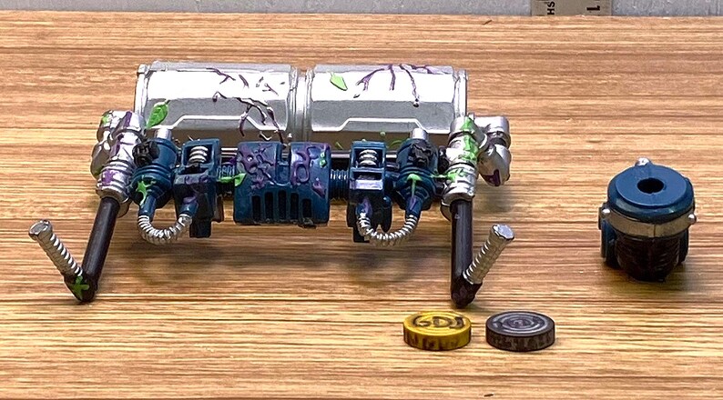 1997 Toy Biz Spider-Man Web Force Spider-Smash Lizard Ryggsäck Tillbehör -GDJ-E-655 bild 2