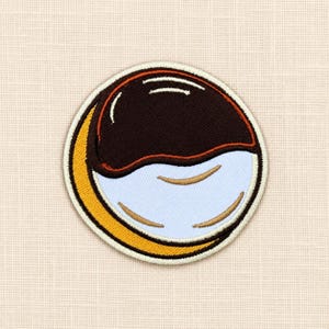 Black and White Cookie Patch | Embroidered Iron-On Patch