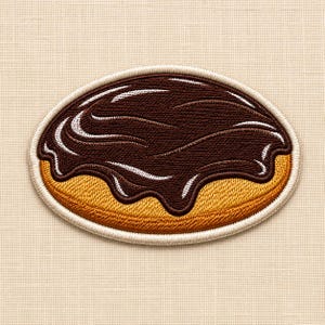 Écusson brodé thermocollant « Biscuit au fudge au chocolat »