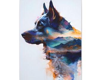 Australian Cattle Dog Adventures: Peaks in Paint