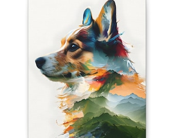 Corgi Adventures: Peaks in Paint