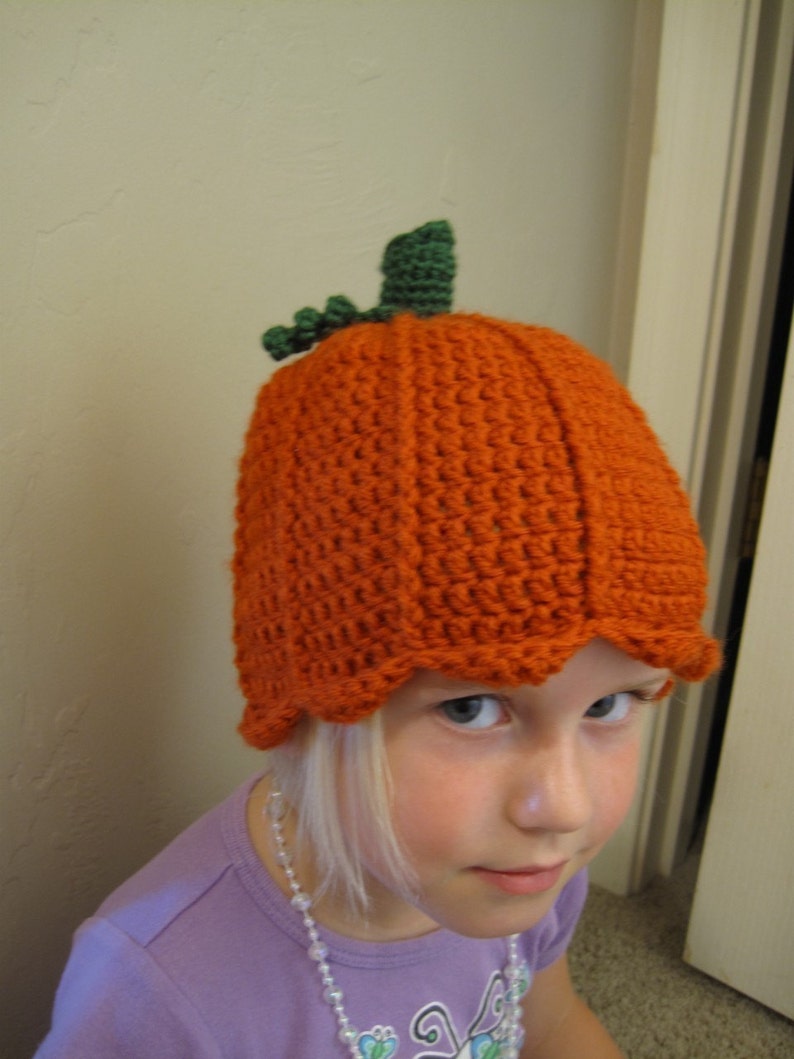 PATTERN Crocheted Pumpkin Hat and Pumpkin Amigurumi image 4