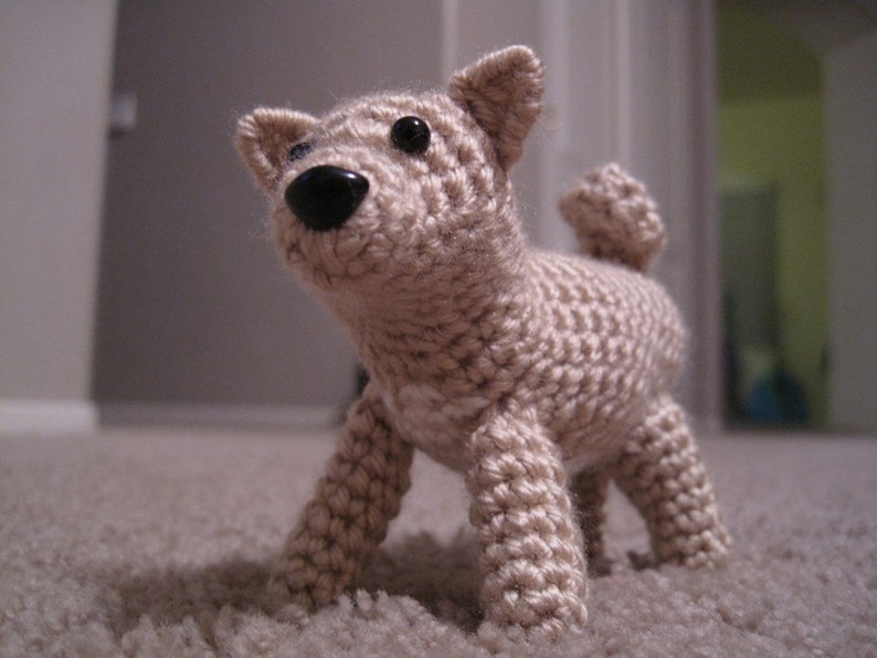 PATTERN Shiba Inu or Basenji Dog Crochet Amigurumi image 1