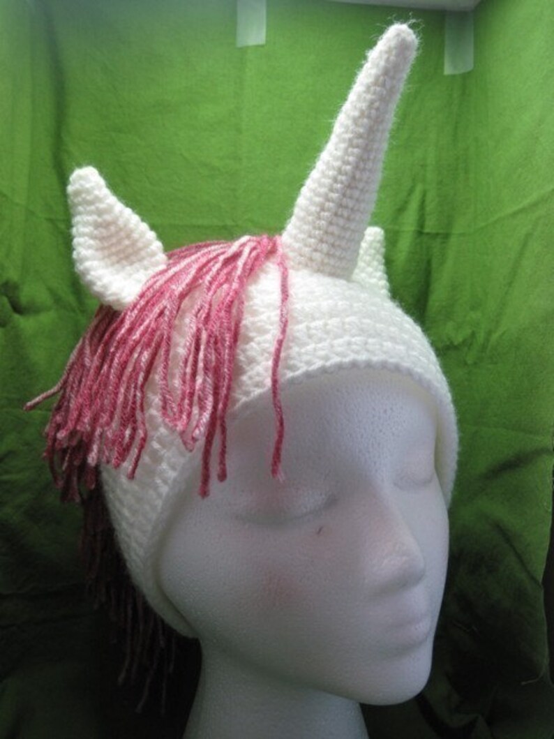 PATTERN Horse and Unicorn Crocheted Hat Pattern image 3