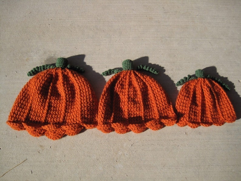 PATTERN Crocheted Pumpkin Hat and Pumpkin Amigurumi image 3