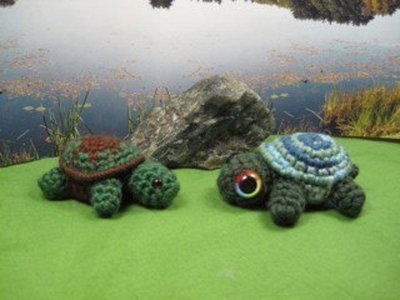 PATTERN Crocheted Turtle or Tortoise Amigurumi image 2