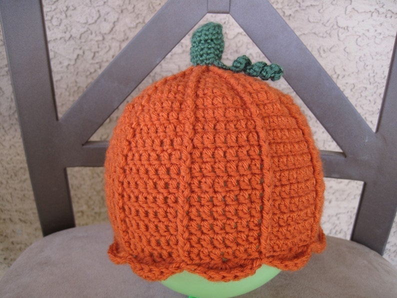 PATTERN Crocheted Pumpkin Hat and Pumpkin Amigurumi image 1