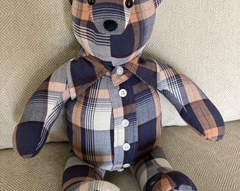 Memory bears ~ Made with loved ones clothing