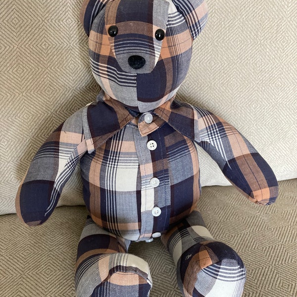 Memory bears ~ Made with loved ones clothing